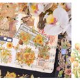 thumbnail image 5 of Pegatinas de flores vintage 3D, 24 pegatinas de flores con hojas doradas, pegatinas de plantas y flores para diario de álbumes de recortes Estilo: Estilo 2;, 5 of 5