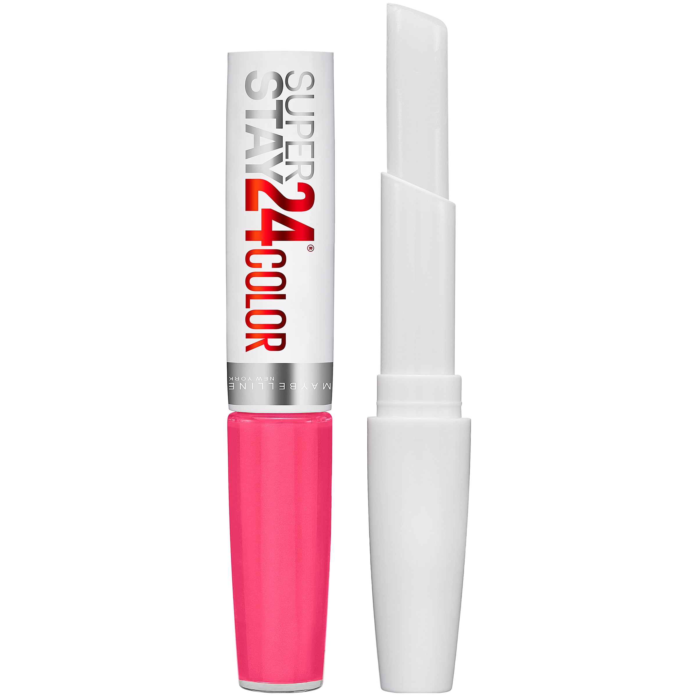 Liquid Maybelline Lipstick, On Pink 2-Step 24 Goes SuperStay