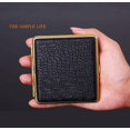 thumbnail image 5 of Leather Cigarette Case Ultra Thin Portable Men's Advanced Anti Pressure Cigarettes Box Can Hold 20, 5 of 5