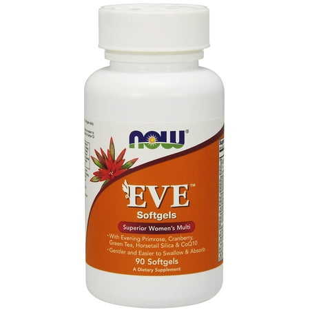 NOW Supplements, Eve™ Women's Multivitamin with Cranberry, Alpha Lipoic Acid and CoQ10, plus Superfruits - Pomegranate, Acai & Mangosteen, Iron-Free, 90