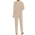 thumbnail image 6 of Fantaslook Womens Pajamas Sets Long Sleeve Shirts and Jogger Pants With Pockets Two Piece Lounge Sets Fall Oufits, 6 of 9