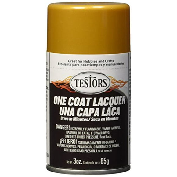 Testors 1846MT 3 oz. Lacquer Spray Gloss Paint, Pure Gold
