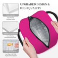 thumbnail image 3 of Yiaed Darkmagenta Print Lunch Bag Adult Insulated Lunch Box, Leakproof Cooler Food Lunch Containers Reusable High Capacity Lunch Tote Bags-One Size, 3 of 6