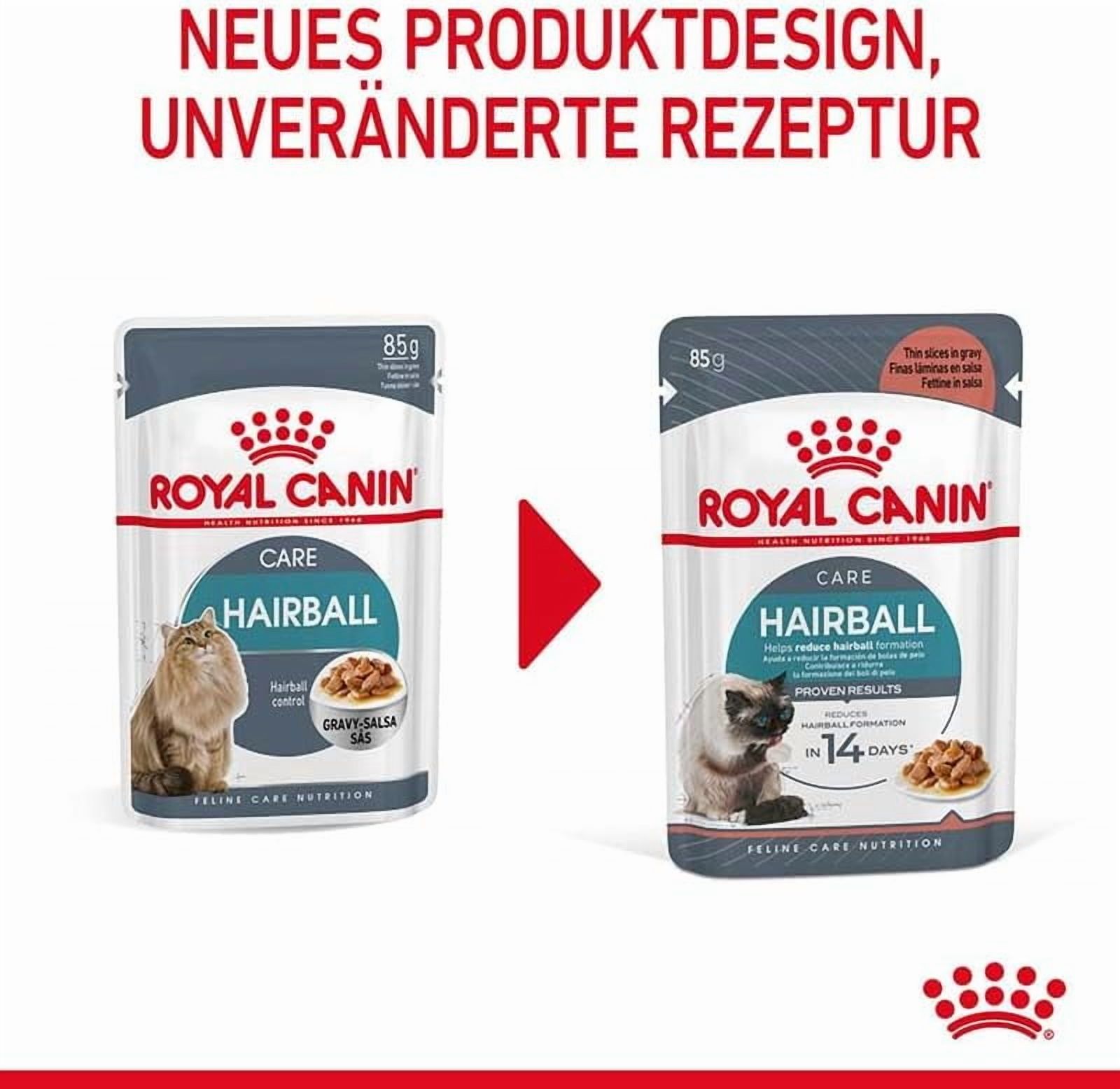 Royal Canin Hairball Cat Care Wet Food in GRAVY  12x85g