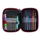 thumbnail image 3 of Traje de gancho de ganchillo Irfora Traje de ganchillo de ganchillo de óxido de aluminio con funda de cuero rojo rosa de 100 piezas 22 Herramienta de tejido de ganchillo de ganchillo de metal Irfora Traje de gancho de ganchillo, 3 of 7