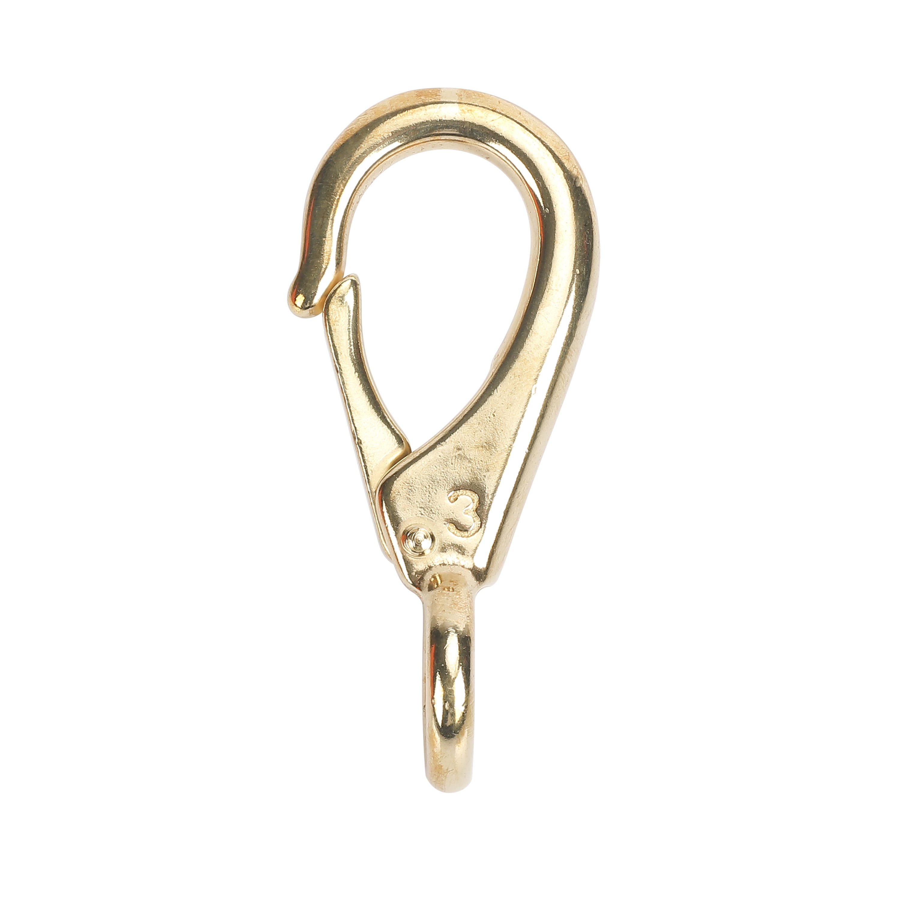 (2 pack) Ozark Trail 0.75-inch Brass Fixed Eye Boat Spring Snap Hook