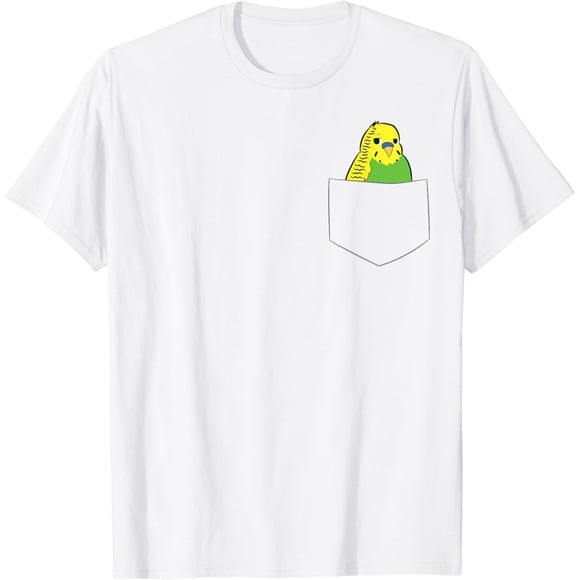 Camiseta de periquito con bolsillo para periquito en bolsillo