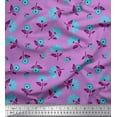 thumbnail image 1 of Soimoi Poly Georgette Fabric Leaves & Floral Artistic Printed Fabric 1 Yard 52 Inch Wide, 1 of 1