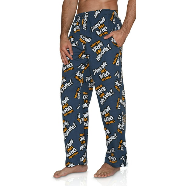 barely Hairdresser Aside Mens Fun Pants Lounge Pajama Pants Boxers Adult Sleepwear, Drunk I Get  Awesome, Size: Small - Walmart.com