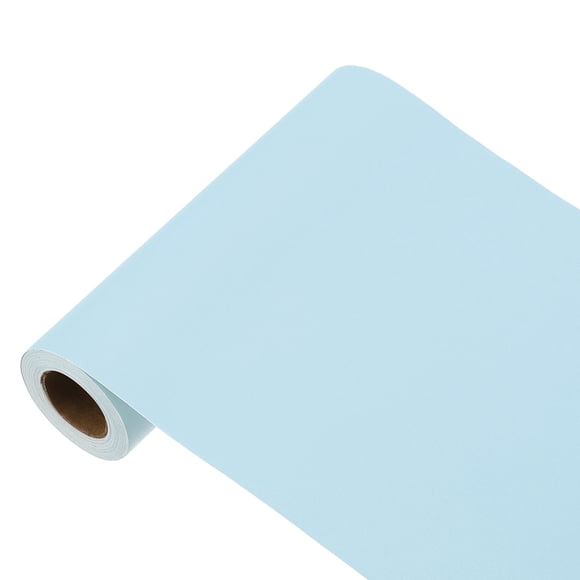 Uxcell 197"x5.9" Sky Blue Wallpaper, Peel and Stick Wallpaper, Blue Contact Paper Solid Color Vinyl Self-Adhesive Wall Paper Decorative for Wall Covering