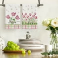 thumbnail image 5 of Sm:)e Sping Tulips Kitchen Towels Set of 2, 18x26 Inch, 5 of 6