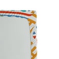 thumbnail image 2 of Ambesonne Tribal Fitted Sheet, 4 Elements Retro Art, Queen Size, Marigold Teal Blue, 2 of 2