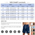 thumbnail image 3 of Satingcolo Men's Swim Trunks String Mid Waist Board Shorts Mesh Lining Daily Wear Shorts Quick Dry Bathing Suit With Two Pockets Black 5XL, 3 of 4