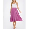 thumbnail image 5 of Falda midi plisada satinada AMAD Casual para mujer Talla M, 5 of 5