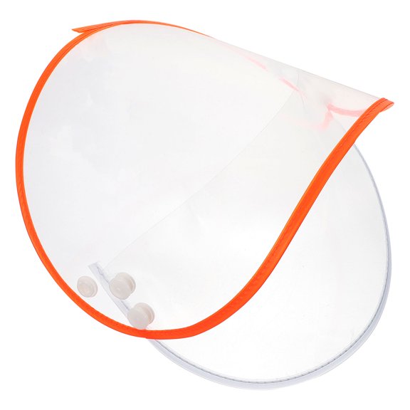 ELAYARD Clear Rain Poncho Cap Brim Hat Shield with Replaceable Face Protector