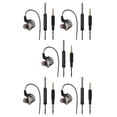 thumbnail image 3 of Injueey Auriculares con cable Cable TPE Gancho para la oreja Auriculares internos Auriculares para el hogar Negro 5Conjunto, 3 of 6