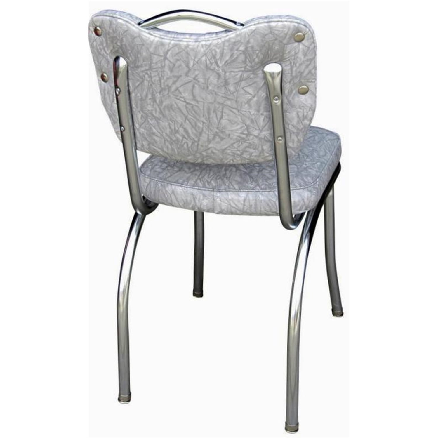 Richardson Seating Diner Chair and Box Seat-Color:Cracked Ice Red