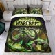 thumbnail image 4 of Mundo de Warcraft Conjunto de sábanas temático, trío de piezas, cómodo y amigable con la piel, diseño único, regalo de decoración para el hogar para familiares, amigos y fans,173cm *218cm, 4 of 6
