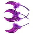 thumbnail image 2 of Purple Cloth Hair Hoop for Girls Party Wear Light Weight Kids Hair Accessories with Fine Workmanship 2 Pcs, 2 of 5
