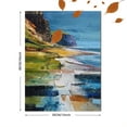thumbnail image 3 of Coastal Impasto Textured Oil Painting, Ideal for Living Room, Bedroom, Office, Hotel Home Decor, 3 of 8