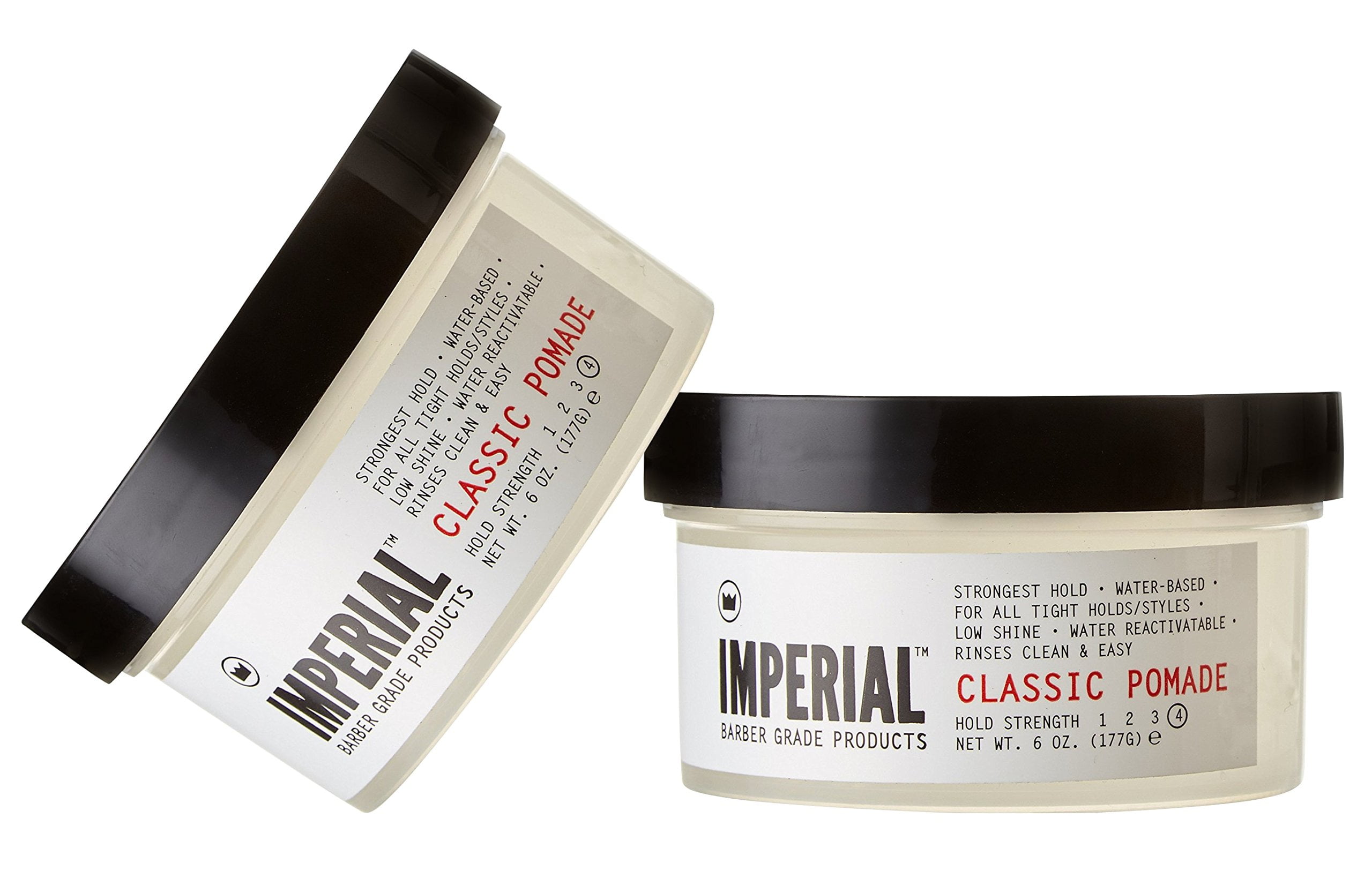 2 PACK Imperial Barber Grade Products Classic Pomade 6 oz each
