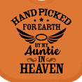 thumbnail image 4 of Inktastic Handpicked for Earth by My Auntie in Heaven with Angel Wings Boys or Girls Baby Bib, 4 of 4