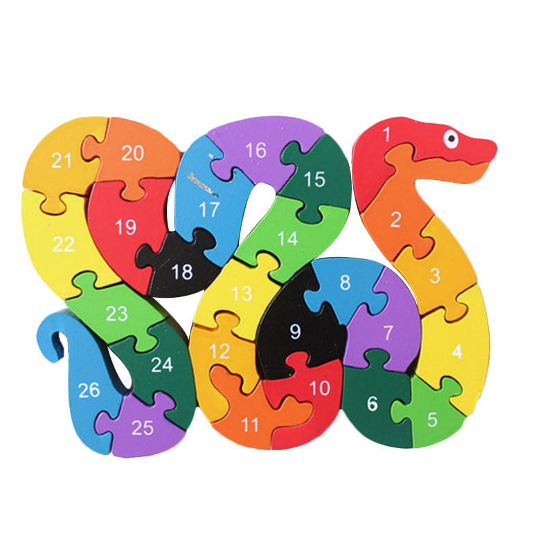 Details about  / Children Wooden Toys Early Learning Jigsaw Letter Alphabet Shape Puzzles