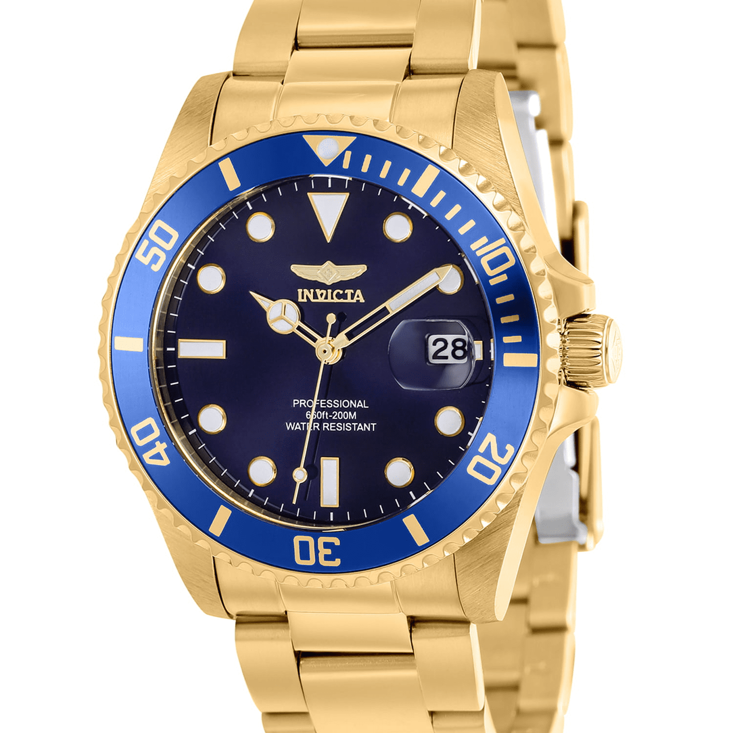Invicta gold and blue deals