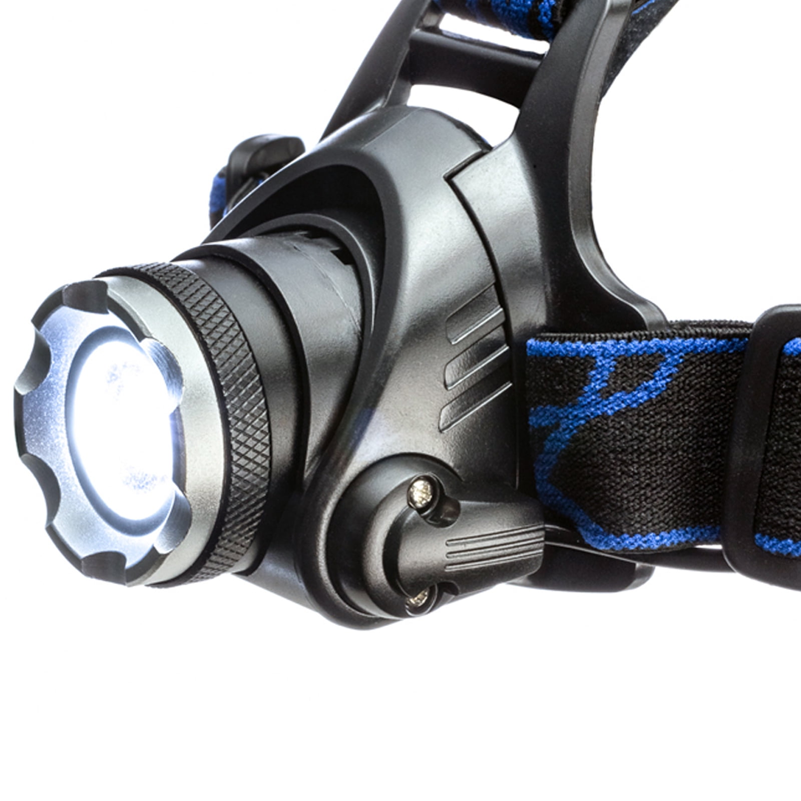 ASR Outdoor 1000 Lumen 10 Watt LED Zoom Pivoting Headlamp with 2000mAh Rechargeable Battery