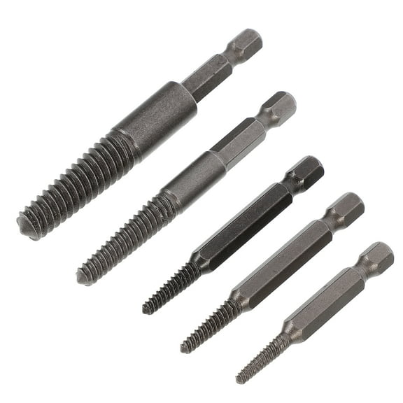 5 Pcs Grub Screw Extractor Broken Tool Gripper Removal Kit Bolt and