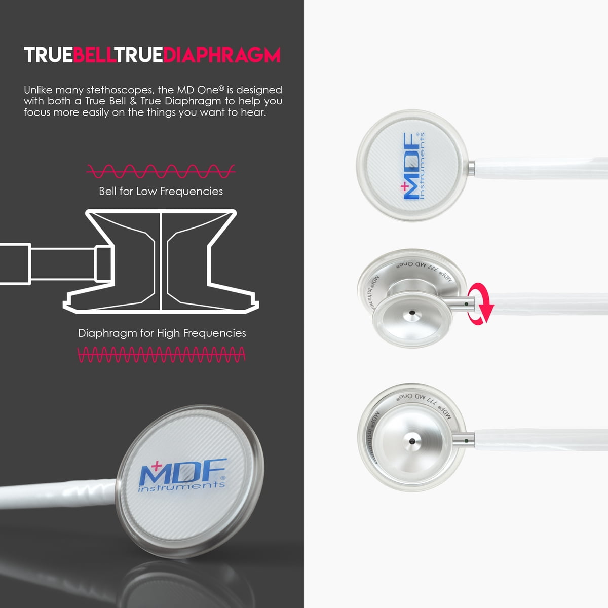 MDF® MD One® Stainless Steel Stethoscope
