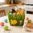 thumbnail image 1 of Cheapark Easter felts basket candy storage box decorative container for easter eggs, 1 of 6