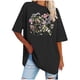 thumbnail image 1 of Fiudx Camisas para Mujer Blusa Informal de Manga Corta con Estampado de Cuello Redondo para Mujer, 1 of 3