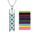 thumbnail image 4 of Steel Aromatherapy Necklace Diffuser Perfume Oil Essential M6B6, 4 of 6