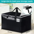 thumbnail image 2 of Extra Large Moving Boxes-Moving Bags with Zipper, Carrying Handles and Tag Pocket-Moving Supplies for Space Saving-Totes for Storage - for Moving, Storage, Camping and Travel 125L-2 Pack, 2 of 7