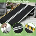 thumbnail image 6 of Giantex Portable Wheelchair Ramp 6FT, Non-Slip Aluminum Threshold Ramp w/Carrying Handle for Curbs, 6 of 6