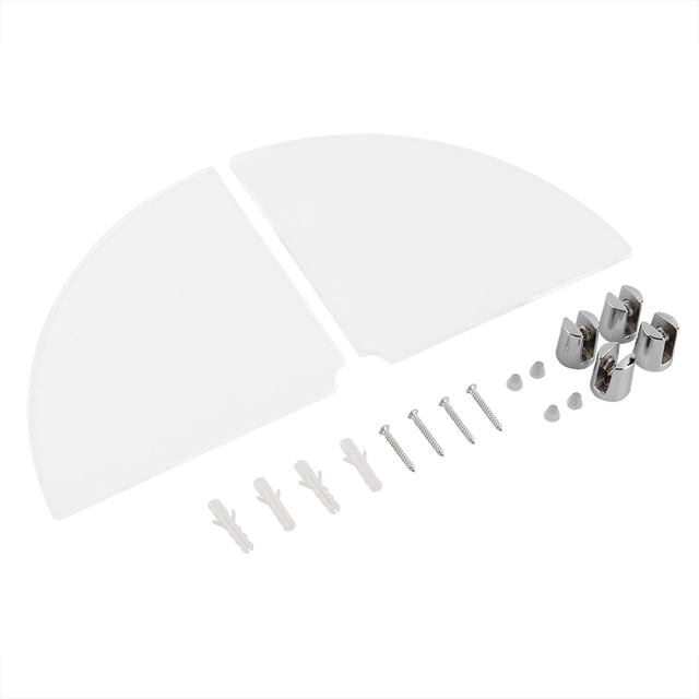 Oubit Wall Floating Shelves,2 Pcs Acrylic Radial Radial Corner Shelf Radial Shelf Innovative Solution