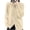 Beige, variant on Women's Cotton Blend Knit Zip Up Hoodie Sweater Jacket Long Sleeve Drawstring Hooded Lightweight Cardigans for Fall Winter Travel Daily Outfits, Blue, L