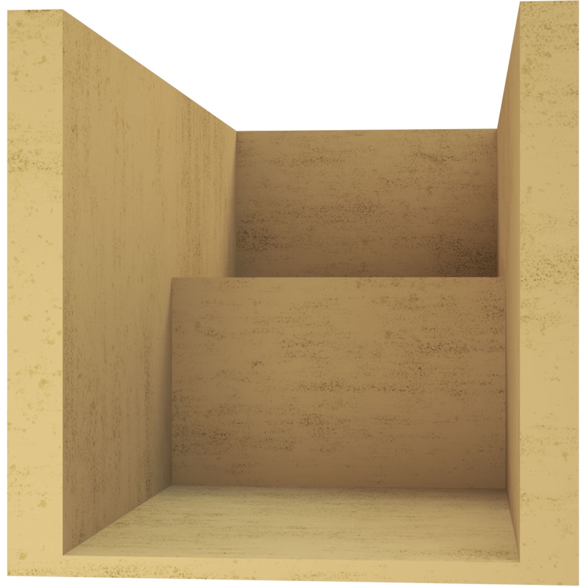10"W x 20"D x 10"H Wide Chapel Hill Rough Cedar Woodgrain TimberThane Corbel, Primed Tan