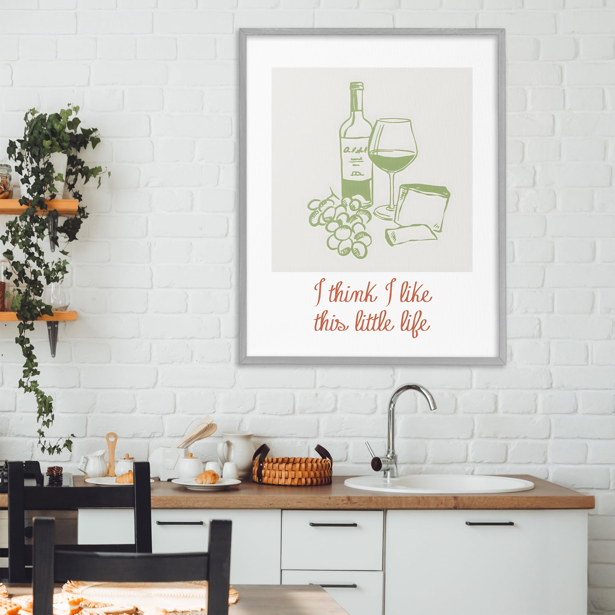 Stupell Industries I Think I Like This Little Life Gray Framed Giclee Art, design by The Prints Vibe