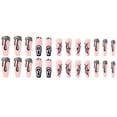thumbnail image 4 of Fofosbeauty 24pcs Press on False Nails Tips, Coffin Fake Nails, Skeleton Pink, 4 of 9