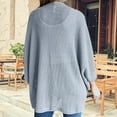 thumbnail image 4 of Aoochasliy Womens Cardigan Clearance Bat Sleeve Long Sleeve Cardigan Loose Coat, 4 of 6