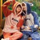 thumbnail image 1 of Pijama con dibujos de animales para mujer, ropa de dormir con capucha, de manga larga, para fiesta de Navidad y Casa, Unisex, 1 of 4