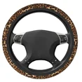 thumbnail image 2 of Cheetah Leopard Print Steering Wheel Covers Universal 14.5-15h Steering Wheel Protector Fit for SUV Car Accessories, 2 of 4