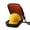 Inner Orange, variant on Hard Hat Travel Case for Baseball Caps, Portable Ballcap Storage Carrier Box Holds Up to 6 Caps with Shoulder Strap & Handle