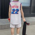 thumbnail image 4 of KONDYS Boy Summer Clothing Set Child Basketball Suit Sleeveless T Shirt Shorts Casual Outfit for Boys Size 11-12Y, 4 of 4