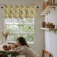 thumbnail image 6 of Yellow Lemon Kitchen Valances for Windows 60x18 Inch Kitchen Curtains Valances Rod Pocket Brown Vintage Summer Fruit Watercolor Bathroom Window Valances for Window Treatment Decor, 6 of 6