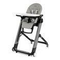 thumbnail image 1 of Peg Perego Siesta Ambiance High Chair with Eco Leather/Wood Look - Grey, 1 of 5