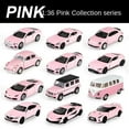 thumbnail image 2 of 1:36 Pink Benz Diecast Alloy Model Car Children Lighting and Music Simulation Car Collection Model Presents A Girl Toy Gift, 2 of 9