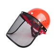 thumbnail image 3 of Casco para motosierra con protector facial de malla, casco de construcción, visera facial, casco duro para desmalezar, casco para arborista y silvicul, 3 of 8